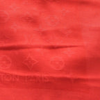 Louis Vuitton Monogram Large Silk Shawl Red Wool Scarf — view 2