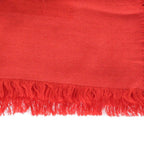 Louis Vuitton Monogram Large Silk Shawl Red Wool Scarf — view 4