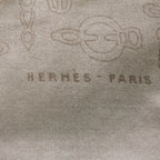 Hermes Large Shawl Horse Tack Pattern Beige Scarf — view 3