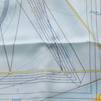 Hermes Carre 90 la Musique Des Spheres Music Played by Silk Scar Flight Blue — view 2