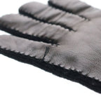 Gucci Logo Wool Gloves Leather Cut Replacement Black — view 6