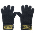 Gucci Logo Wool Gloves Leather Cut Replacement Black