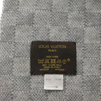 Louis Vuitton Echarpe Petit Damier Wool Scarf Gray — view 4
