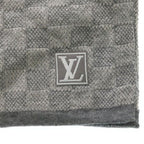 Louis Vuitton Echarpe Petit Damier Wool Scarf Gray — view 3