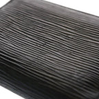 Louis Vuitton LV Epi Zippy Coin Purse Mini Wallet Case Black Silver — view 6