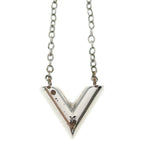Louis Vuitton Essential Necklace Silver Metal — view 3