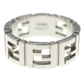 Fendi FF Ring FF Logo Silver