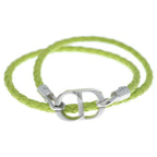 Dior CD Icon Blade Leather Double Bracelet Green — view 4