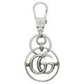 Gucci Double Key Holder Silver with Clip