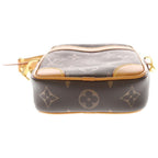 Louis Vuitton Monogram Danube Mini Shoulder Bag Brown Leather Gold — view 4
