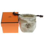 Hermes Nautic Brown Bangle Silver Bracelet — view 6