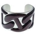 Hermes Nautic Brown Bangle Silver Bracelet