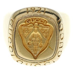Gucci Signet Ring Coat of Arms Gray Gold — view 4
