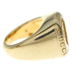 Gucci Signet Ring Coat of Arms Gray Gold — view 3