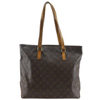 Louis Vuitton Cabas Mezzo Monogram Canvas Brown Tote