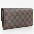 Louis Vuitton Portefeuille Sarah Damier Canvas Brown Wallet — view 3