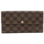 Louis Vuitton Portefeuille Sarah Damier Canvas Brown Wallet