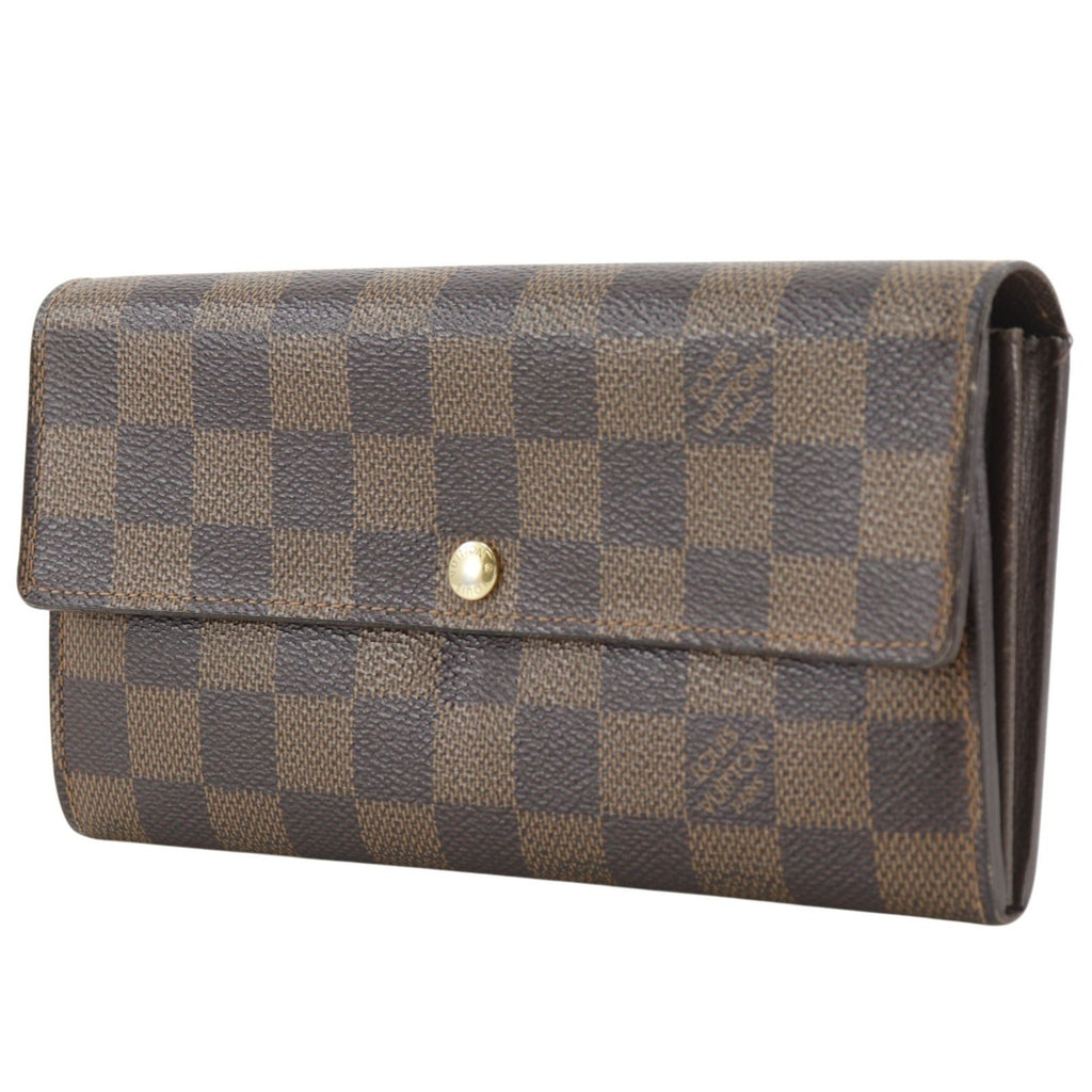 Louis Vuitton Portefeuille Sarah Damier Canvas Brown Wallet — view 2