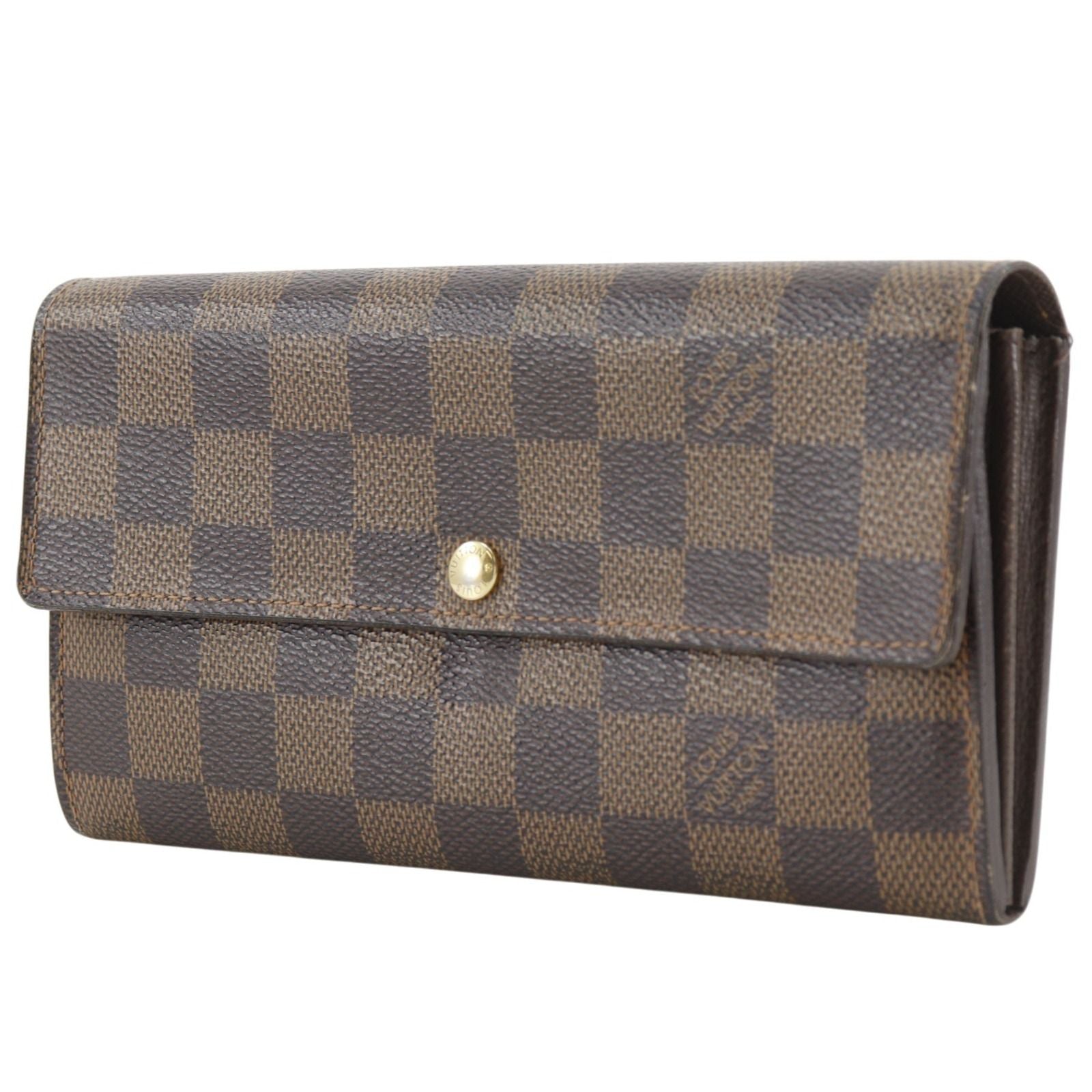 Louis Vuitton Portefeuille Sarah Damier Canvas Brown Wallet — view 2