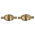 Dior CD Logo Rhinestone Stud Earring