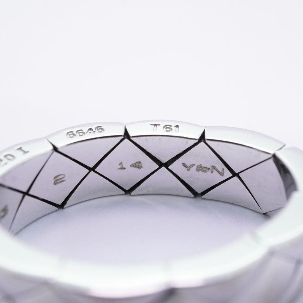 Chanel Ring Quilted 18k White Gold — view 7