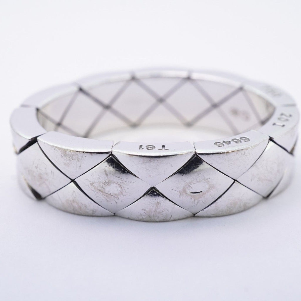 Chanel Ring Quilted 18k White Gold — view 8