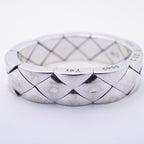 Chanel Ring Quilted 18k White Gold — view 8