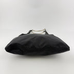 Prada Triangle Logo Shoulder Bag Tote Black Nylon Vintage — view 5