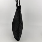 Prada Triangle Logo Shoulder Bag Tote Black Nylon Vintage — view 4