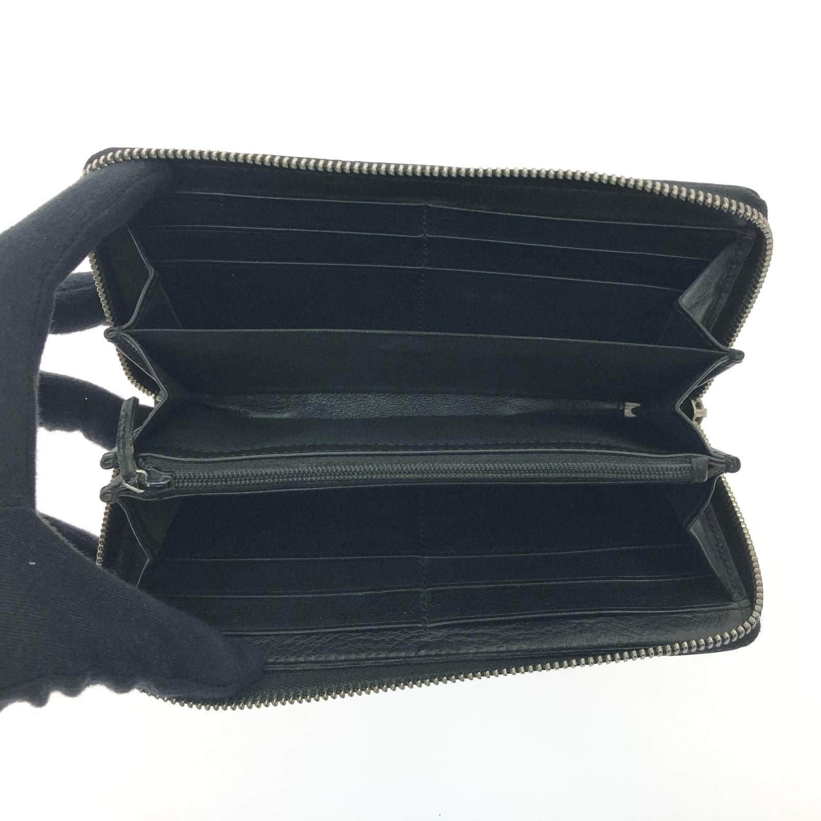 Gucci Wallet Zip Around Leather Mistral Micro Guccissima Black — view 5