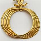 Chanel Pendant Spring Collection CC Logo Turnlock Gold Vintage — view 4