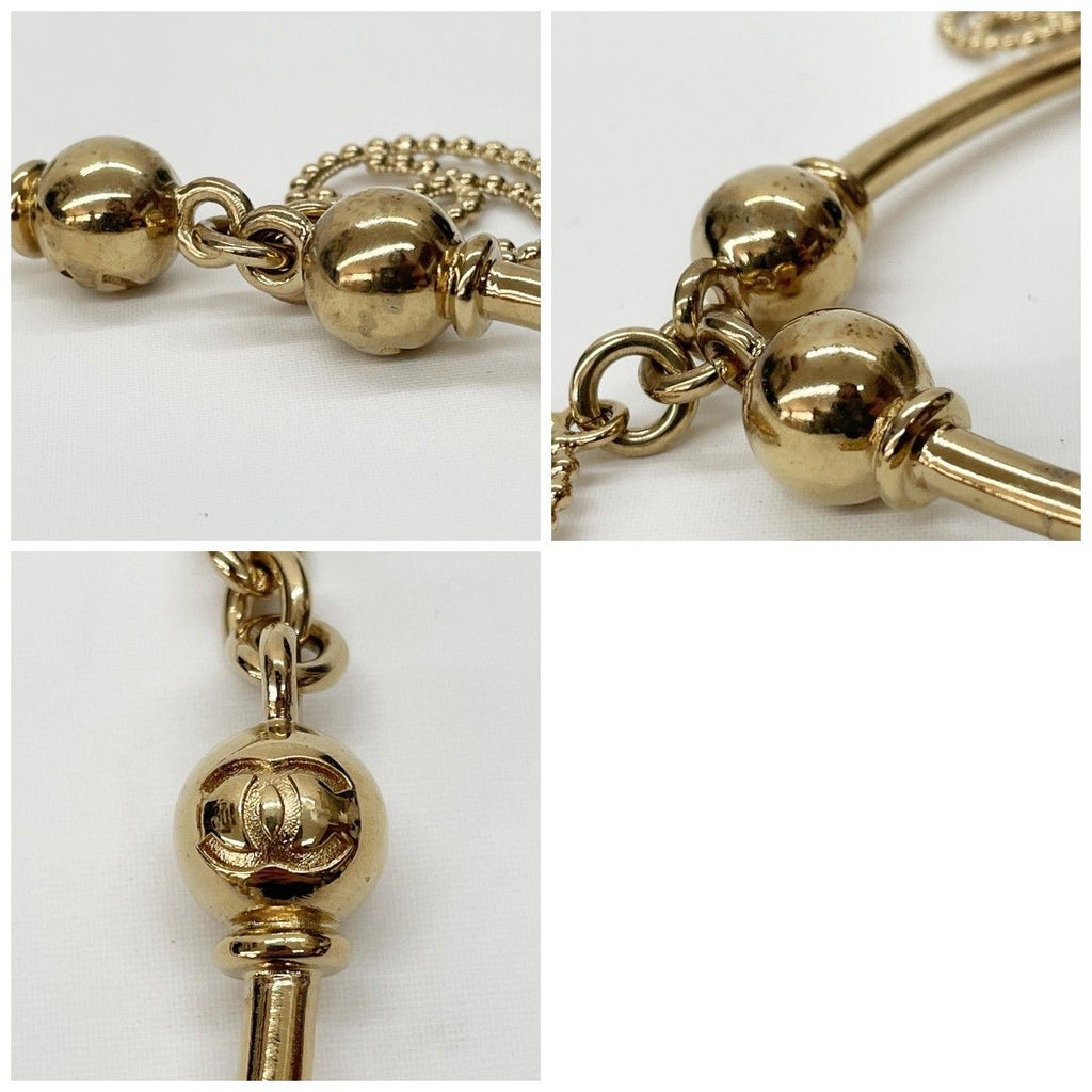 Chanel Choker Necklace Gold — view 8