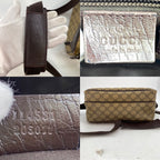 Gucci Shoulder Bag Crossbody GG Canvas Brown — view 4