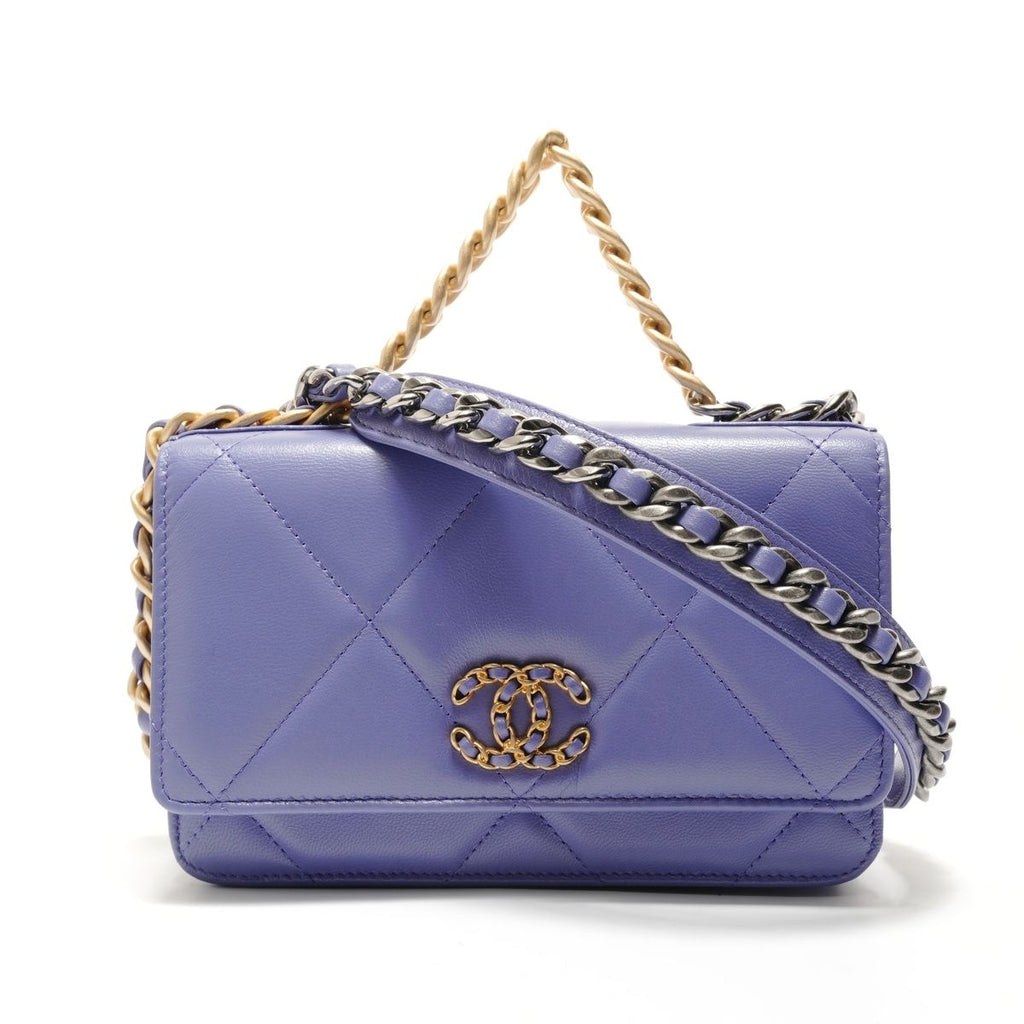 Chanel Shoulder Bag 19 Quilted 2-Way Chain Wallet