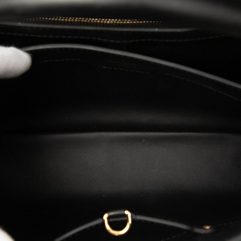 Louis Vuitton Capucines MM 2-Way Shoulder Bag Black Gold Leather — view 4