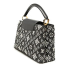 Louis Vuitton Capucines MM 2-Way Shoulder Bag Black Gold Leather — view 2
