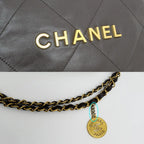 Chanel 22 Small Handbag Bordeaux GL Calfskin Chain with Shoulder Pouch Purple — view 8