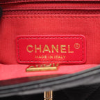 Chanel Shoulder Bag Quilted Black Leather Small Flap Chain — view 4