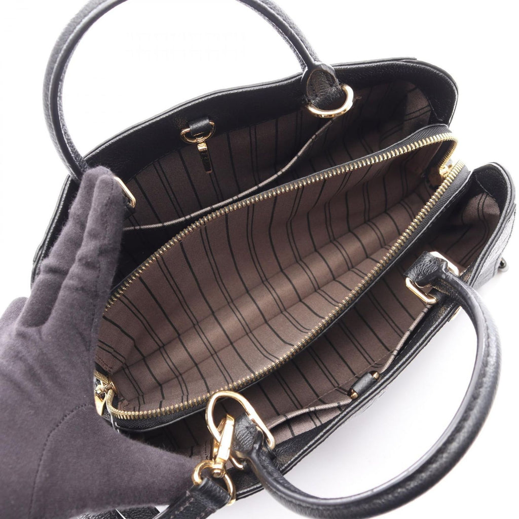 Louis Vuitton Handbag Montaigne BB 2-Way Noir Leather Montigne BB — view 3