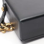 Dior Shoulder Bag Addict Small Box Black Leather — view 9