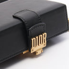 Dior Shoulder Bag Addict Small Box Black Leather — view 8