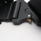 Dior Waist Bag Kaws Saddle Black Leather — view 8