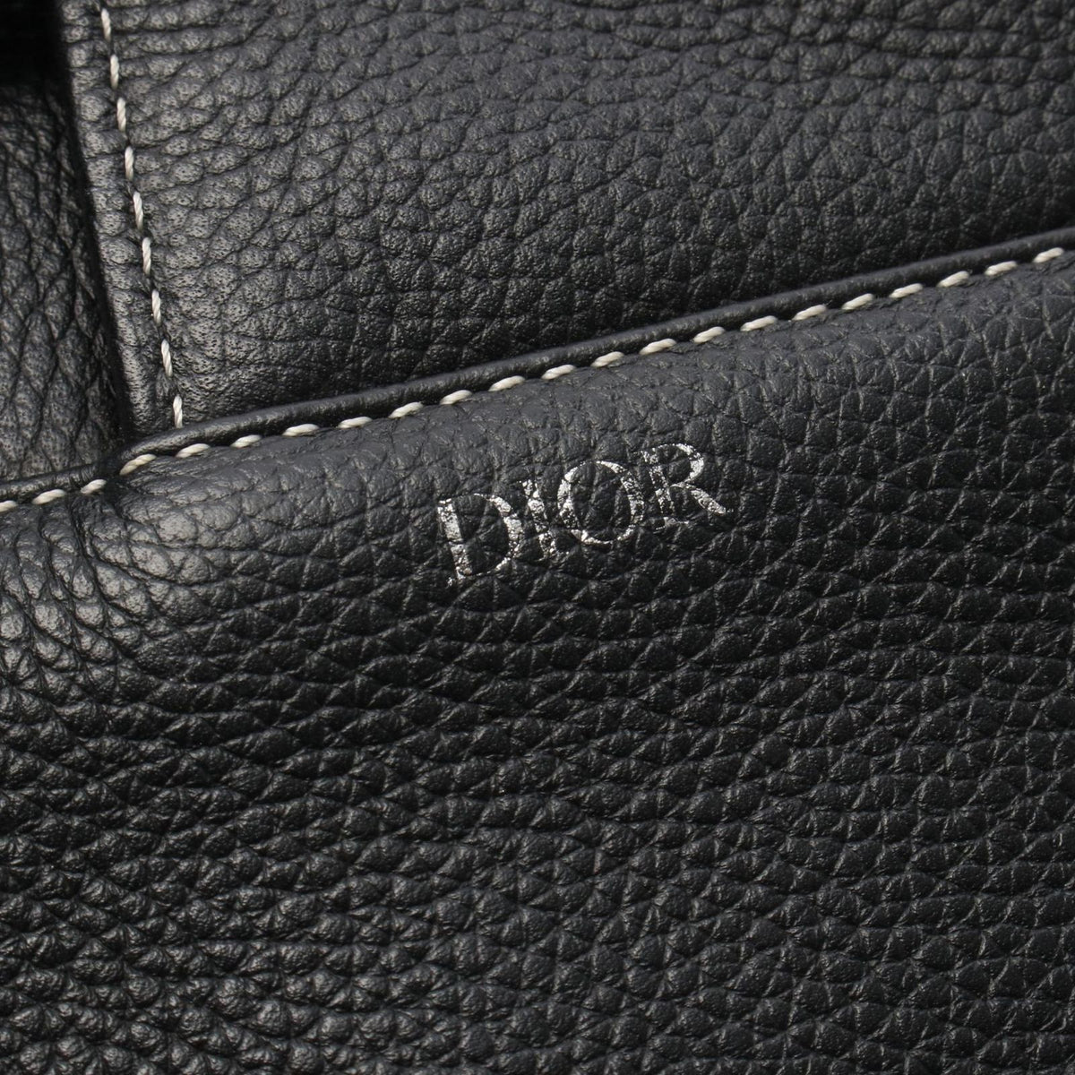 Dior Waist Bag Kaws Saddle Black Leather — view 7