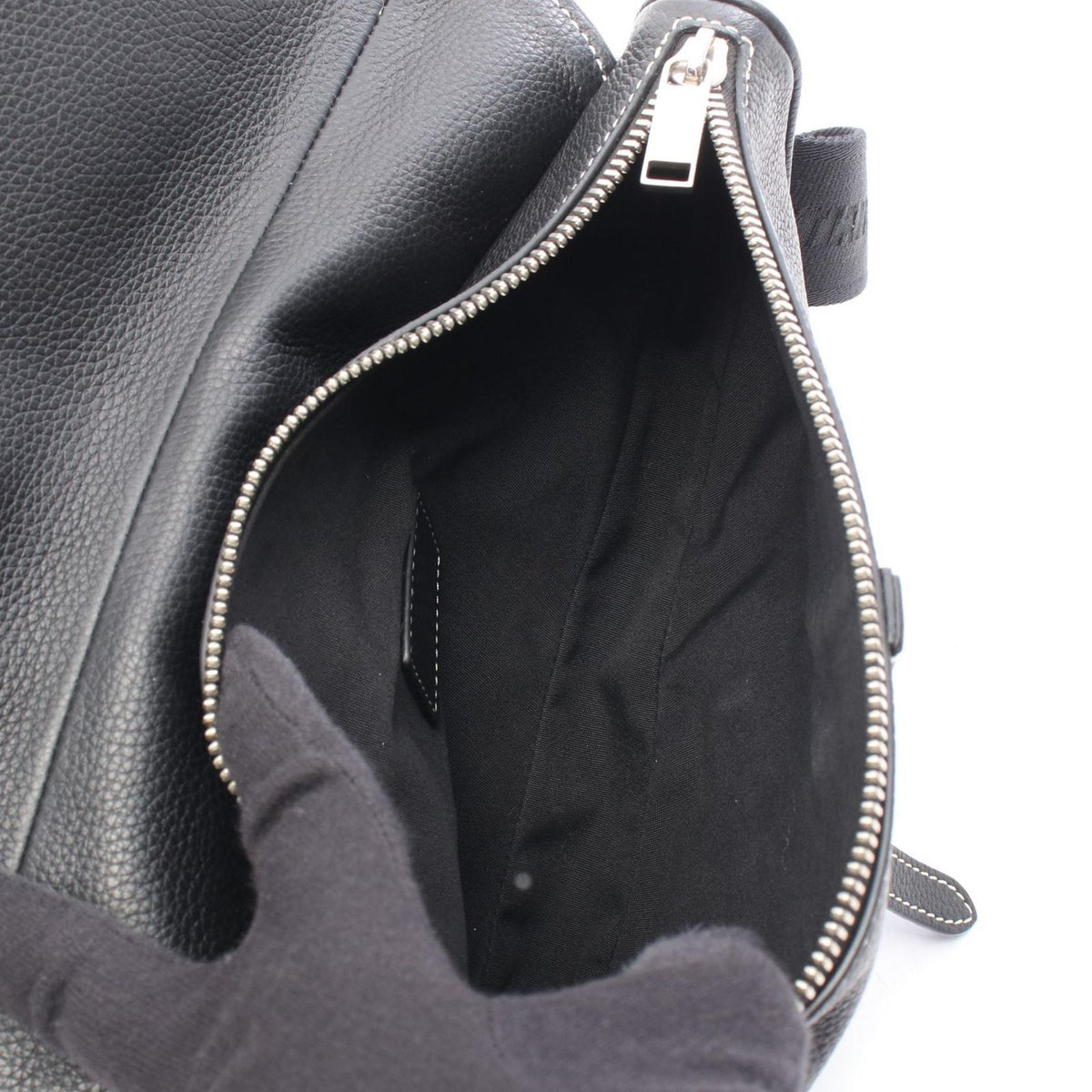 Dior Waist Bag Kaws Saddle Black Leather — view 3