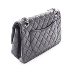 Chanel Shoulder Bag 2.55 Quilted Mademoiselle Chain Black Calf Double Flap — view 2