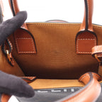 Celine Handbag Mini Vertical Cover Trio 2-Way Black Brown Canvas Leather — view 5