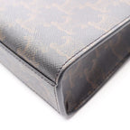 Celine Handbag Mini Vertical Cover Trio 2-Way Black Brown Canvas Leather — view 9