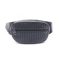 Bottega Veneta Waist Bag Intrecciato Navy Leather