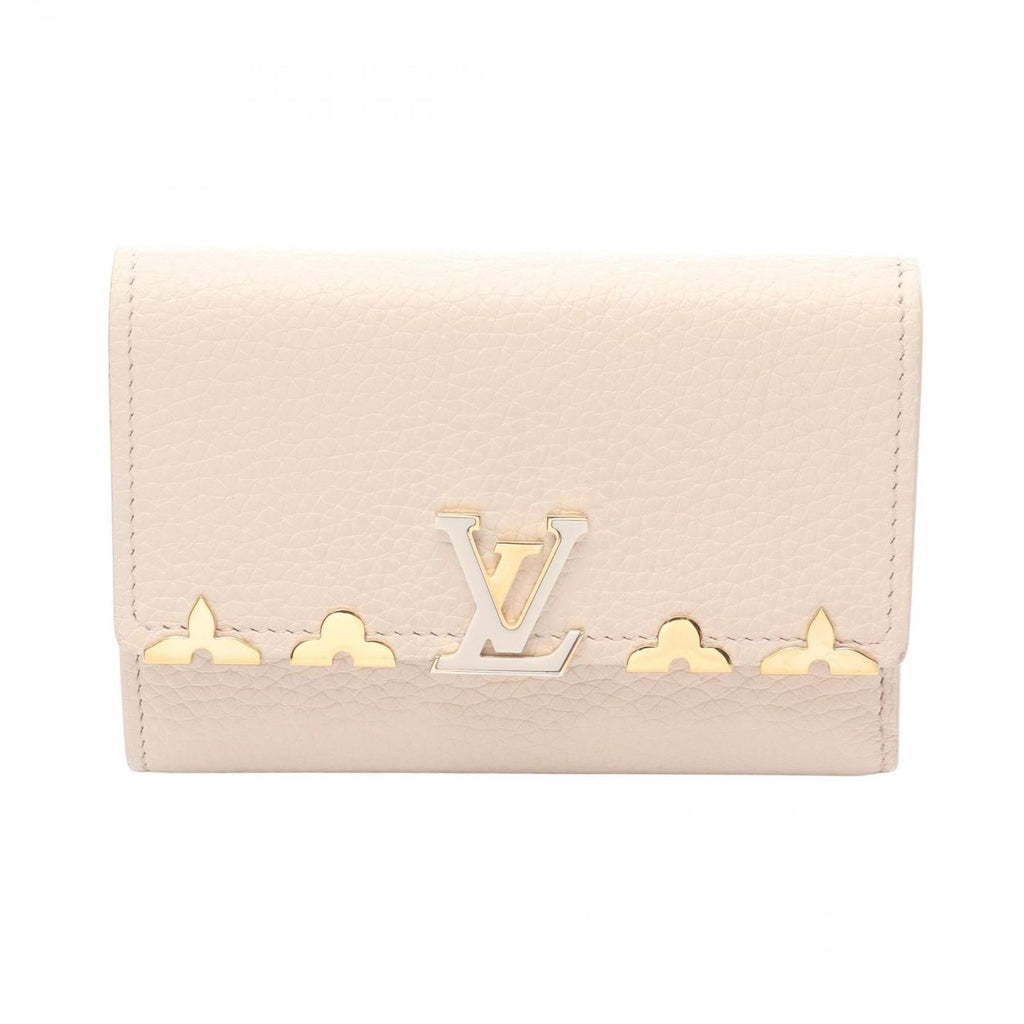 Louis Vuitton Trifold Wallet Portefeuille Capucines Compact Quartz Leather Watch