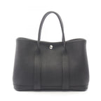 Hermes Tote Garden Party TPM Black Leather